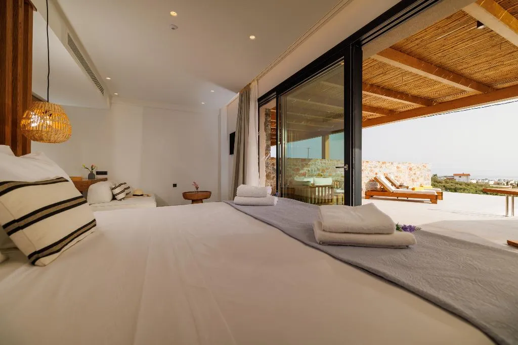 JUNIOR SUITE DELUXE SEA VIEW Room, Deos Luxury Suites, Crete