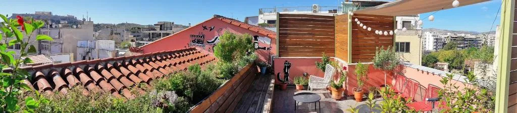 Terrace, City Circus Athens - Hostel, Athens