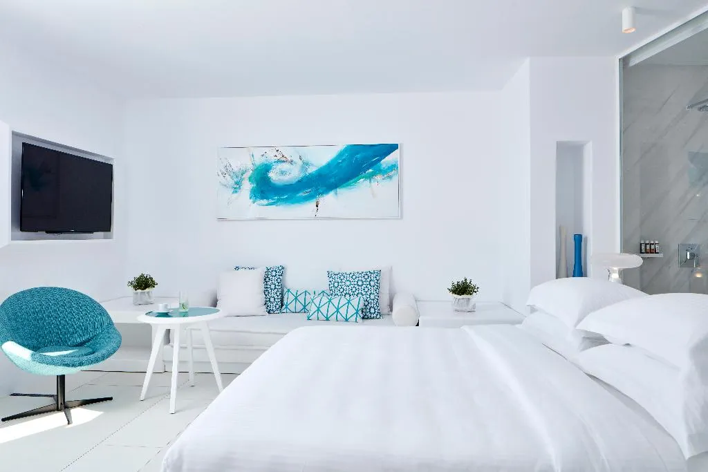 SUITE WITH PRIVATE POOL Room, Myconian Ambassador Hotel Relais & Chateaux, Mykonos