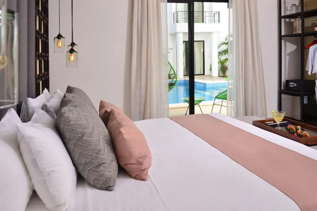 DOUBLE DELUXE POOL VIEW Room, Elements Tulum Boutique Hotel, Cancun Area