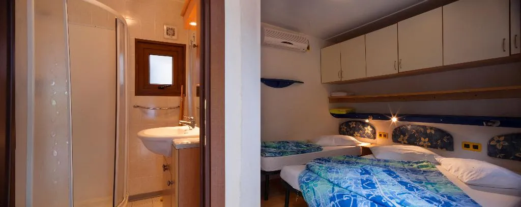 MOBILE HOME ONE BED Room, Camping Baia Blu La Tortuga, Olbia