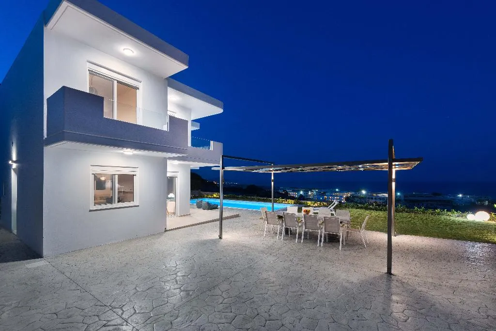 General view, Hill and Sea View Villa, Rhodes