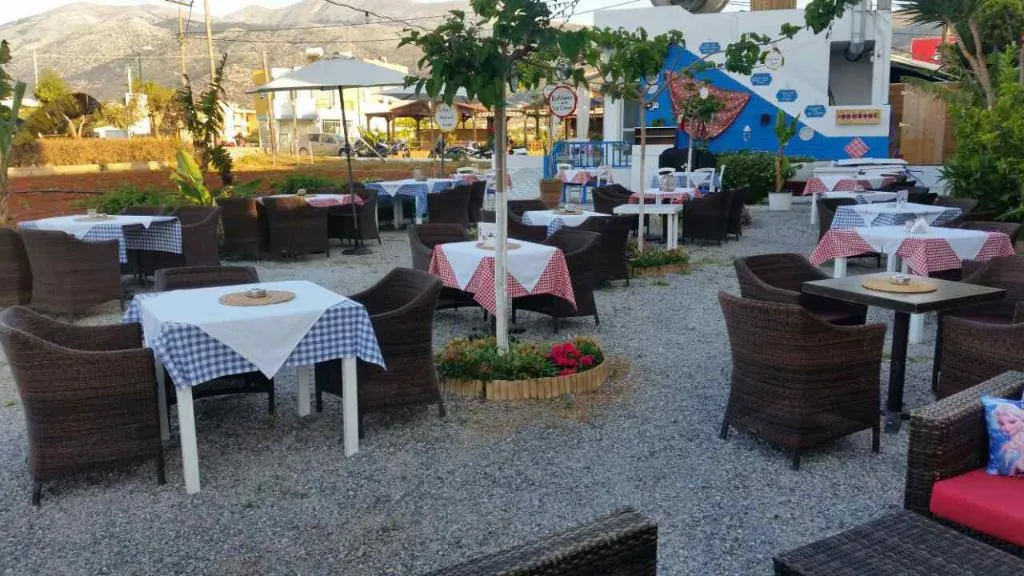 Restaurant, Mila malia studios hotel, Crete