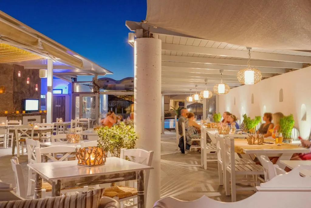 Restaurant, Sea View Beach Hotel, Santorini