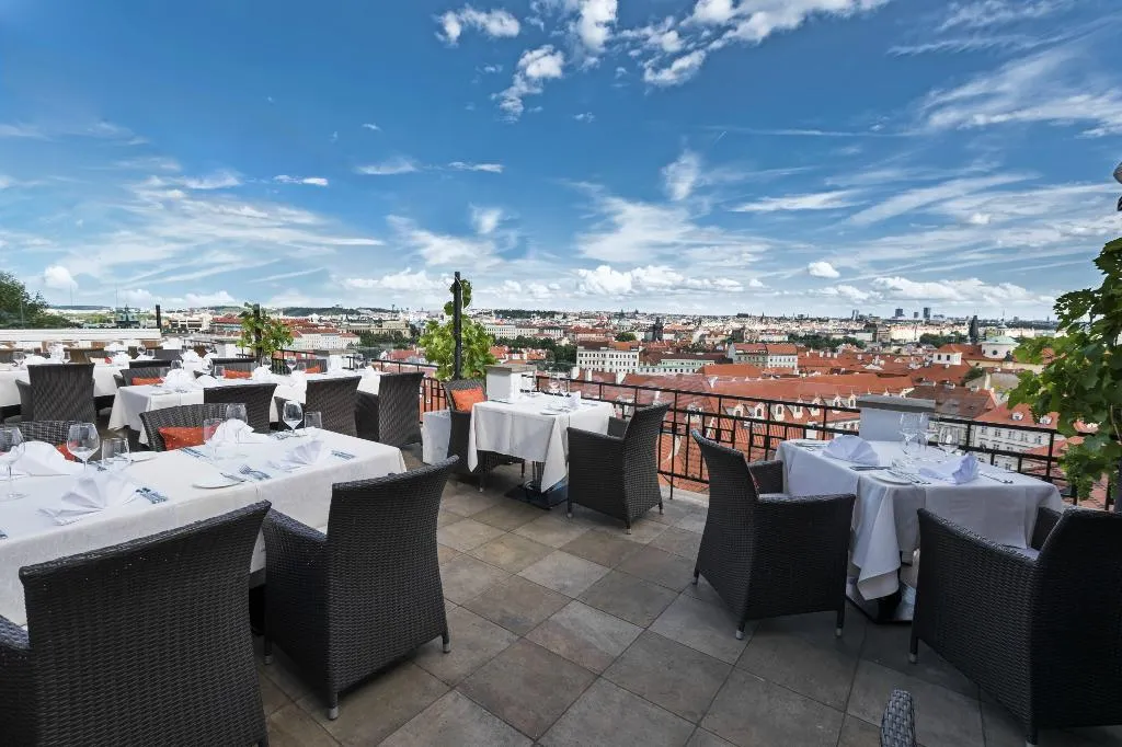 Terrace, Golden Well, Prague