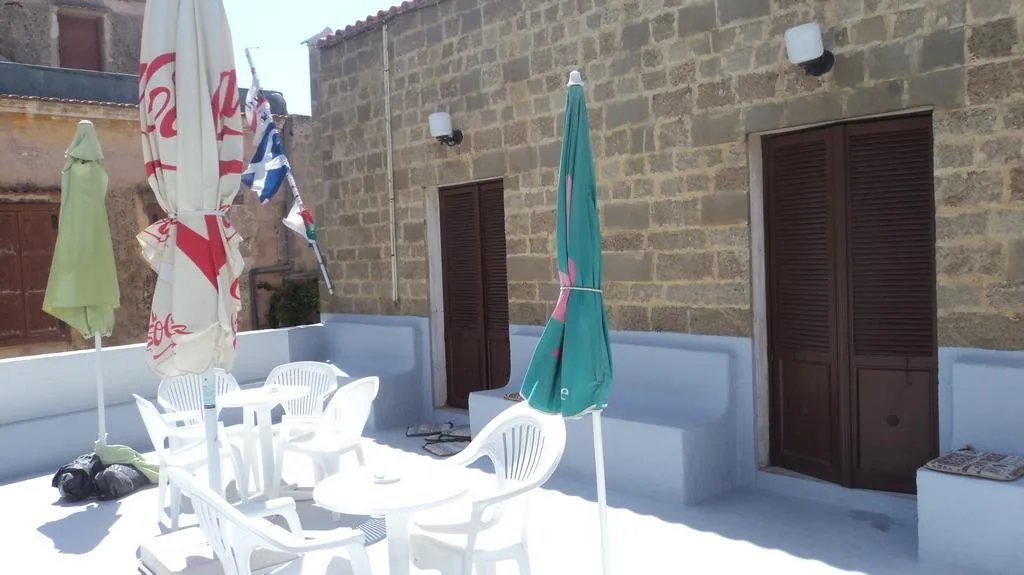 Terrace, Stavros Pension, Rhodes