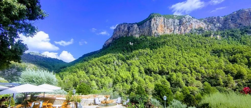 Terrace, Hotel Rural S'Olivaret, Majorca