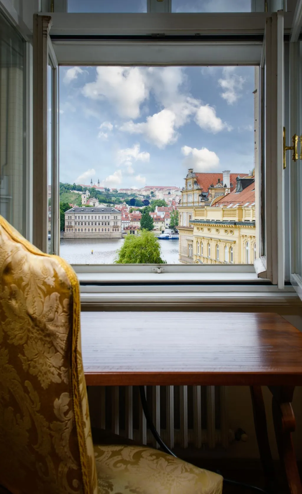 DOUBLE RIVER VIEW Room, Charles Bridge Palace, Prague