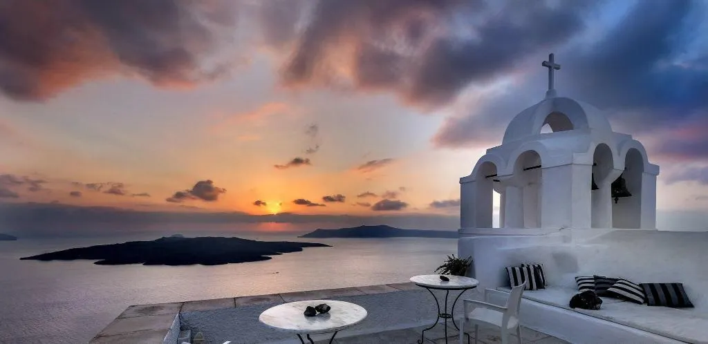 General view, Aigialos Luxury Traditional Settlement, Santorini