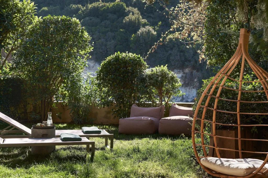Terrace, Kapsaliana Village Hotel, Crete