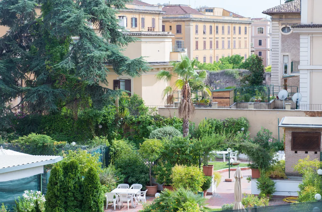 Terrace, Hotel Portamaggiore, Rome
