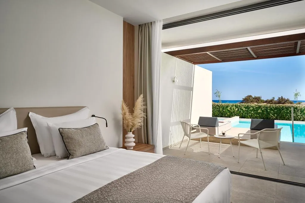 DOUBLE SEA VIEW WITH PRIVATE POOL Room, Gennadi Grand Resort, Rhodes