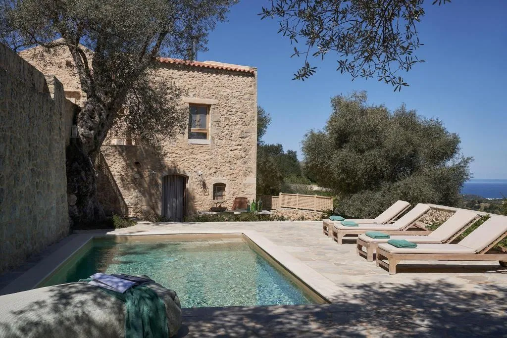 Terrace, Kapsaliana Village Hotel, Crete