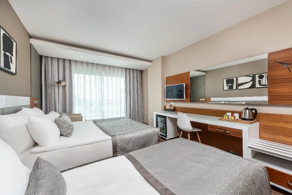 DOUBLE SINGLE USE SIDE SEA VIEW Room, White City Resort Hotel, Antalya