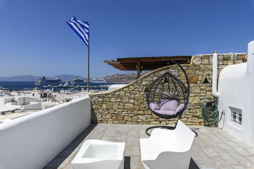 Terrace, Dimele Rooms & Studios, Mykonos