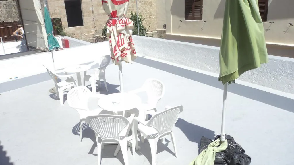 Terrace, Stavros Pension, Rhodes