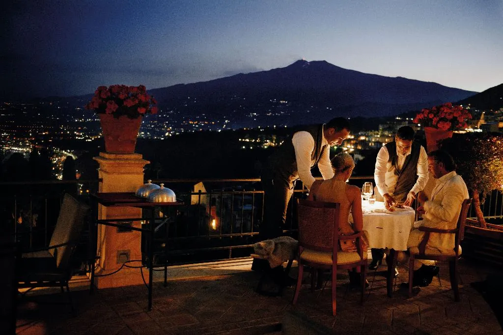 Restaurant, Grand Hotel Timeo, A Belmond Hotel, Taormina, Taormina
