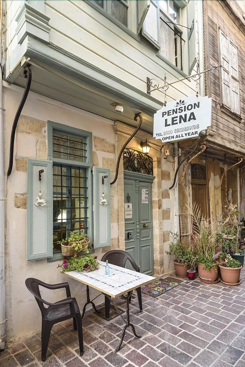 Terrace, Lena Pension, Crete