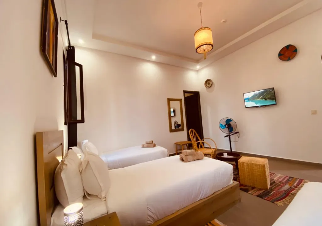 TRIPLE THREE BEDS Room, Dar Ayman hotel, Essaouira