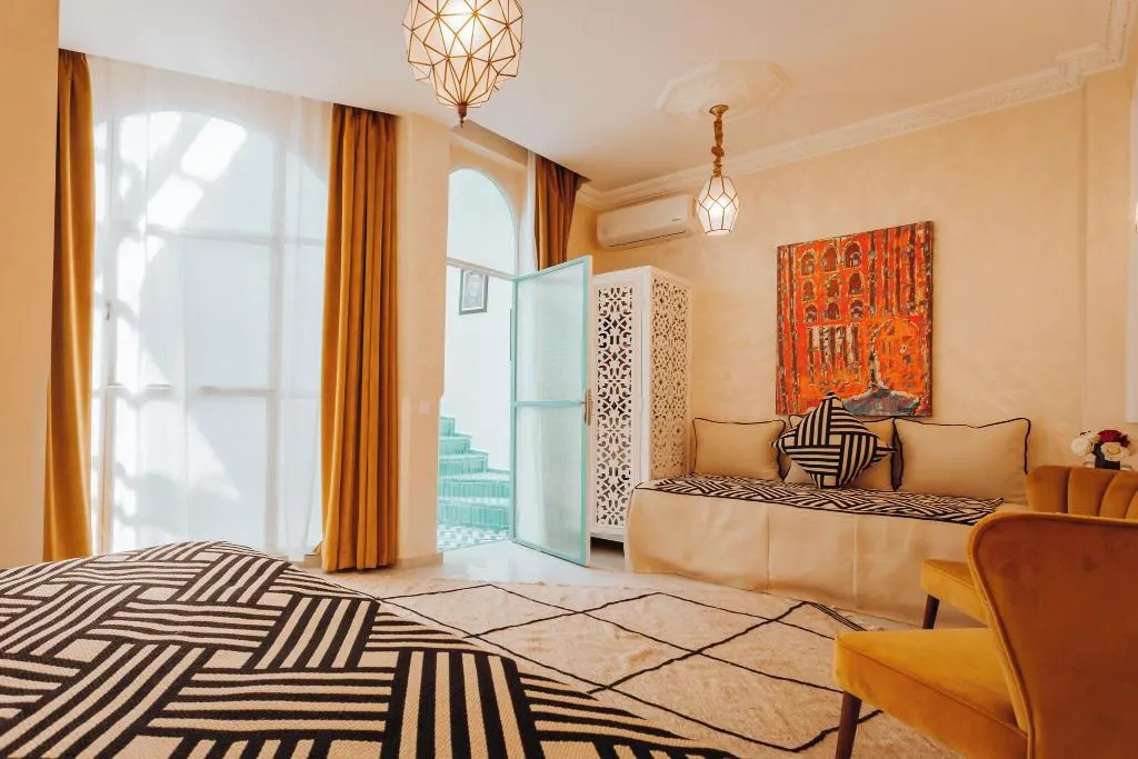 JUNIOR SUITE KING SIZE BED Room, Riad Andalla Spa, Marrakech