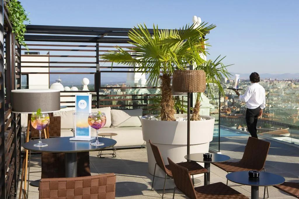 Terrace, Hotel Riu Plaza España, Madrid
