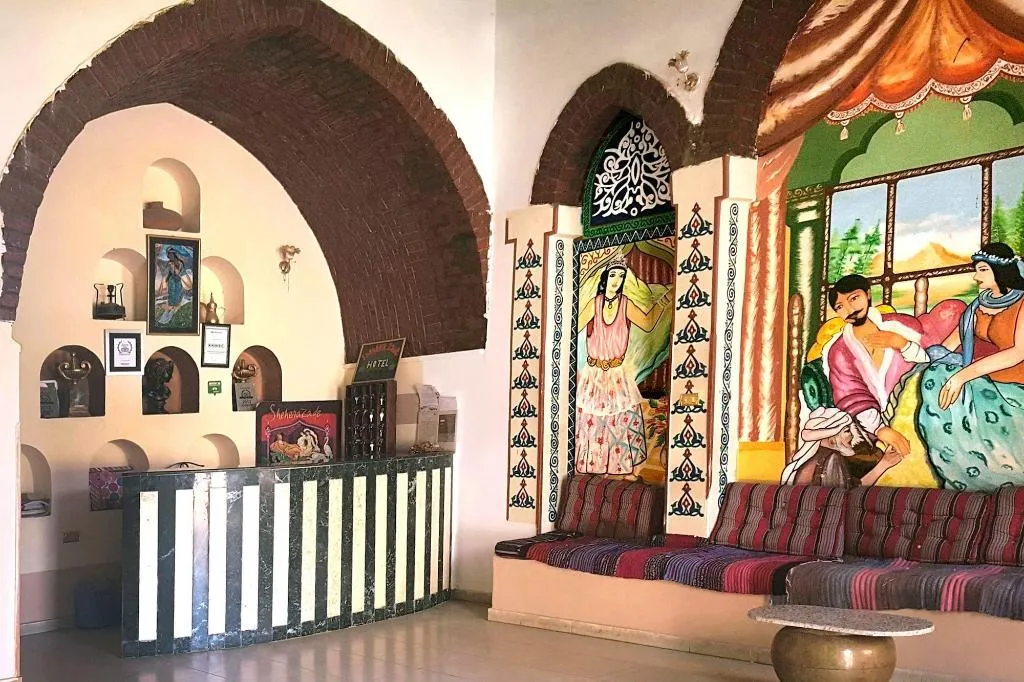 Lobby, Hotel Sheherazade, Luxor