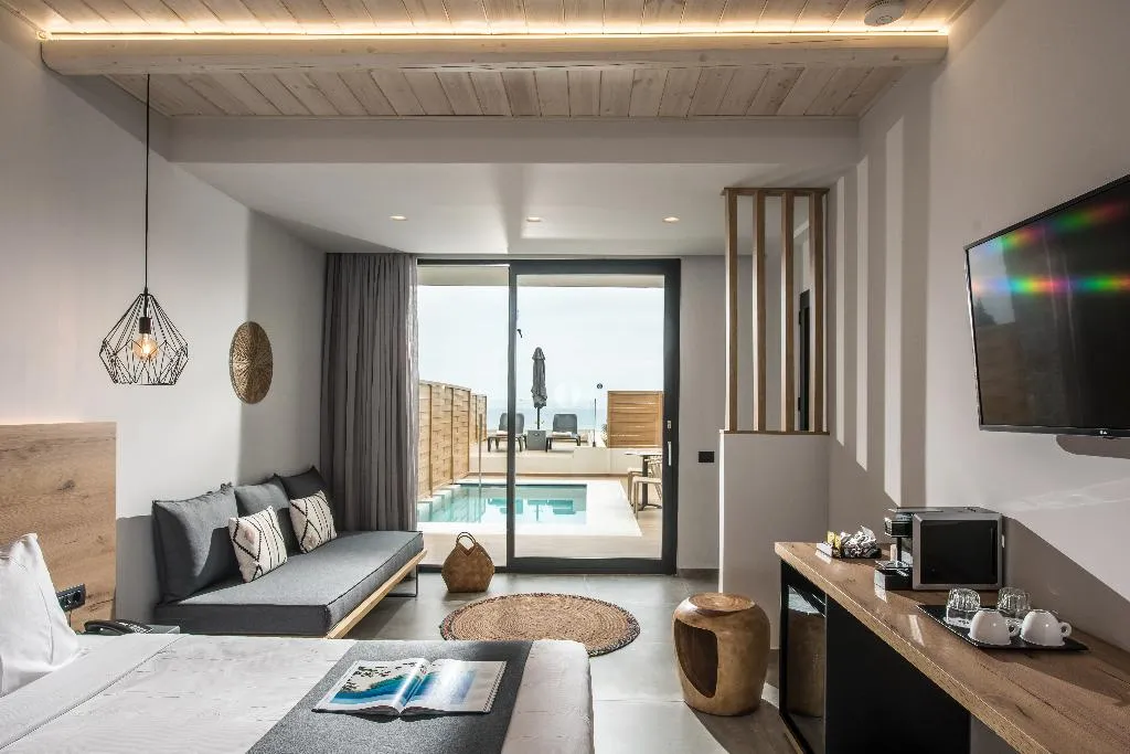 Double or Twin DELUXE WITH PRIVATE POOL Room, Casa Blu Boutique Hotel "by Checkin" Adults Only, Crete