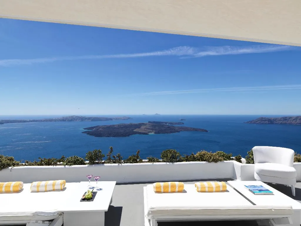 Terrace, Katikies Chromata Santorini - The Leading Hotels, Santorini