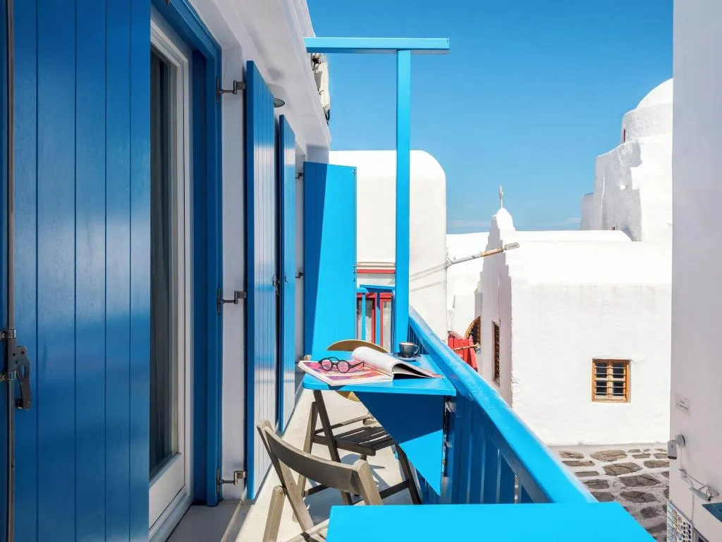 Terrace, Bluetopia Suites, Mykonos