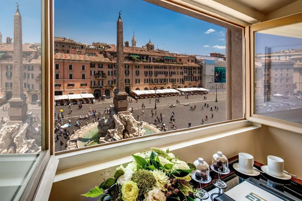 SUITE DELUXE CITY VIEW Room, Eitch Borromini Palazzo Pamphilj, Rome
