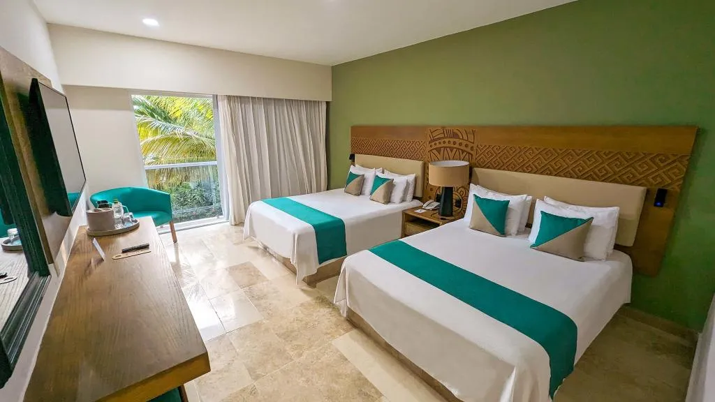Room TWO QUEEN BEDS Room, Viva Azteca by Wyndham Trademark All Inclus Resort, Cancun Area