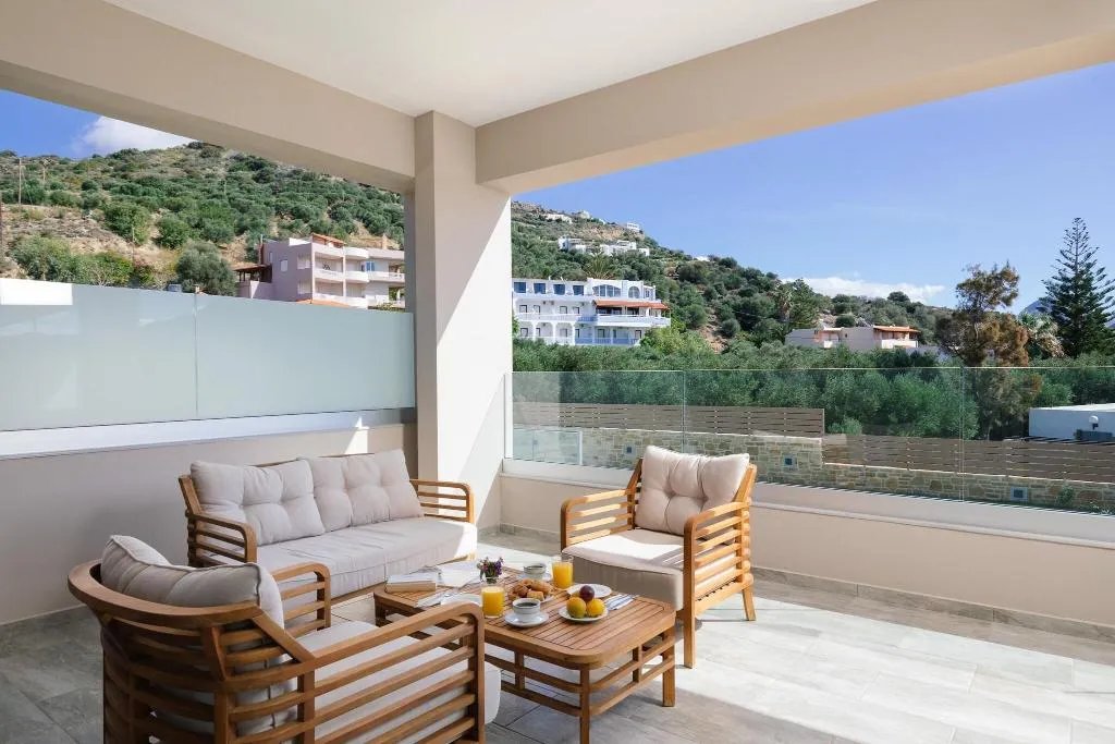 Terrace, Belvedere Apts & spa, Crete