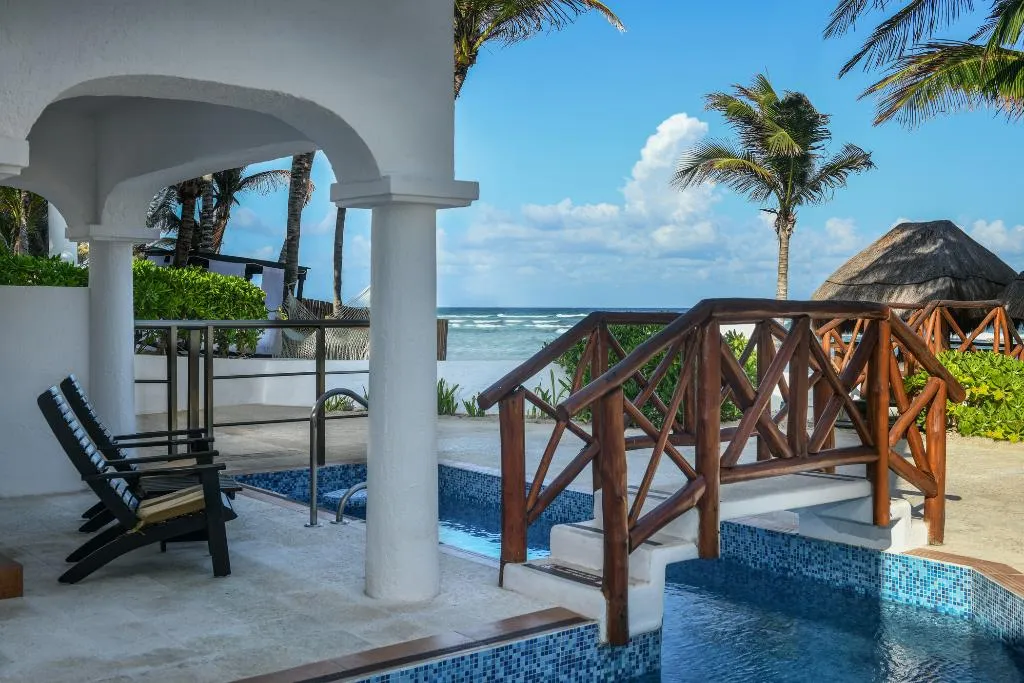 JUNIOR SUITE OCEAN FRONT Room, Hidden Beach Resort Au Naturel Adults Only Al, Cancun Area