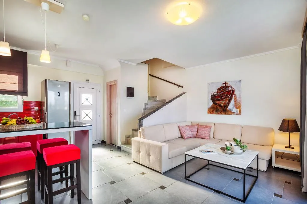 VILLA TWO BEDROOMS WITH PRIVATE POOL Room, Sunny Villas and Spa, Halkidiki