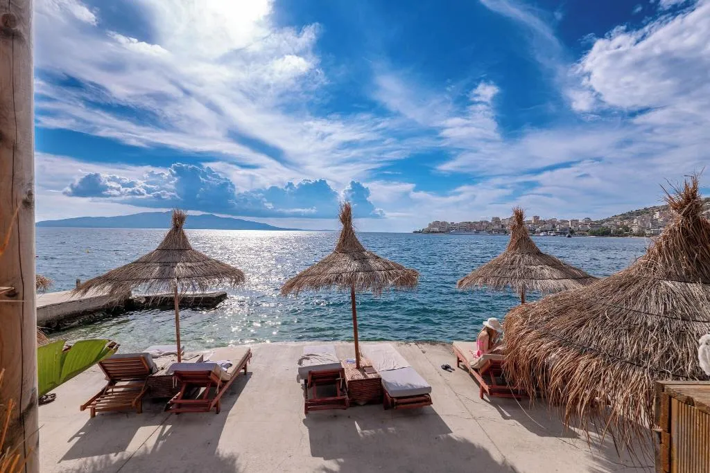 Lobby, Grand Hotel Saranda, Southern Albania