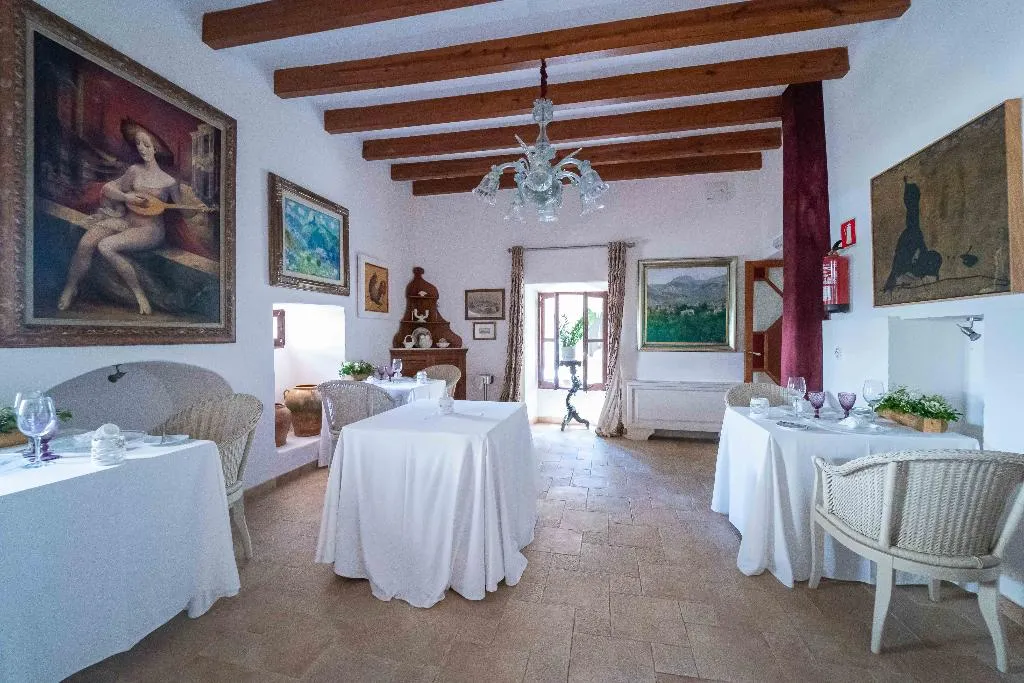 Restaurant, Hotel Rural S'Olivaret, Majorca