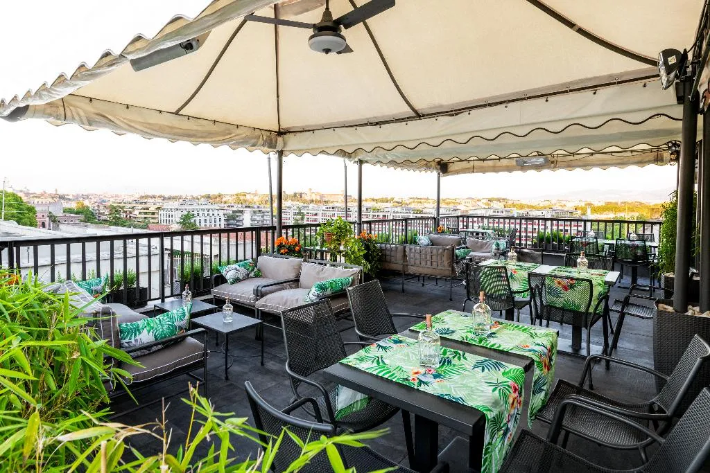 Terrace, Trilussa Palace Congress & Spa, Rome
