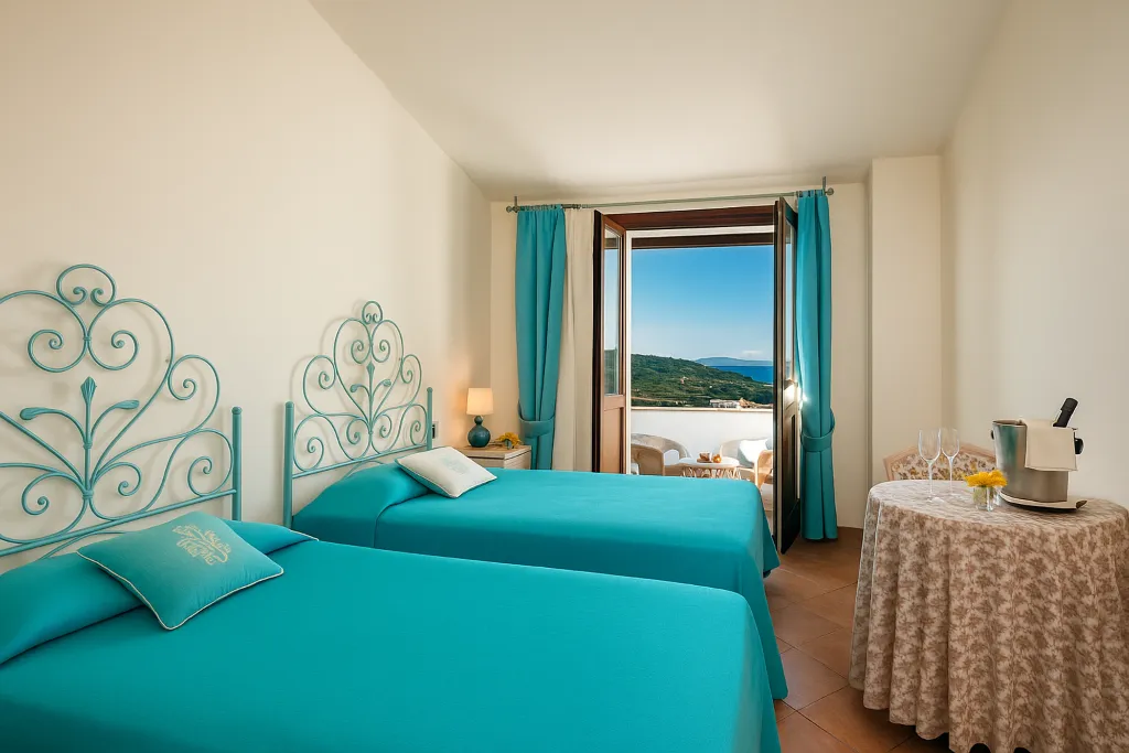 TWIN CLASSIC WITH BALCONY Room, Hotiday Baja Sardinia Saline, Olbia