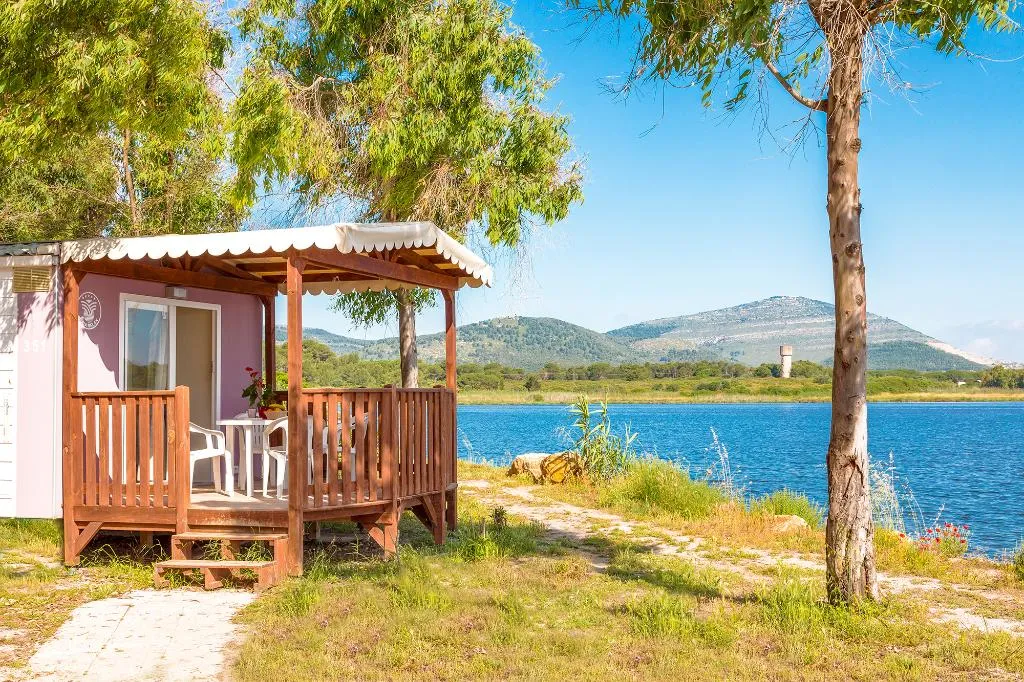 MOBILE HOME TWO BEDS Room, Camping Village Laguna Blu, Alghero