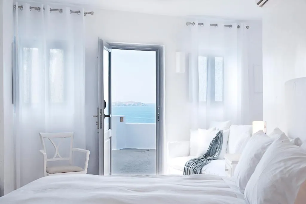 JUNIOR SUITE SEA VIEW Room, Katikies Santorini -Pelagos House, Santorini
