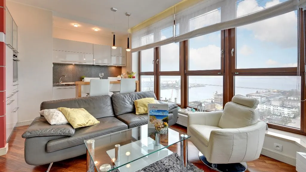APARTMENT SEA VIEW CAPACITY 4 Room, Dom & House - Apartments Sea Towers, Gdansk