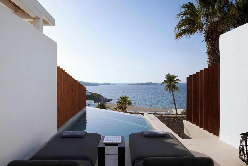 SUITE KING SIZE BED Room, Bill & Coo Suites and Lounge, Mykonos