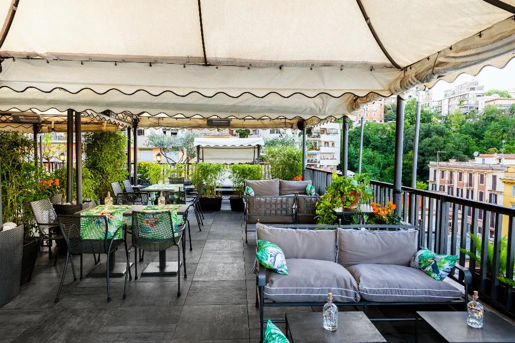Terrace, Trilussa Palace Congress & Spa, Rome