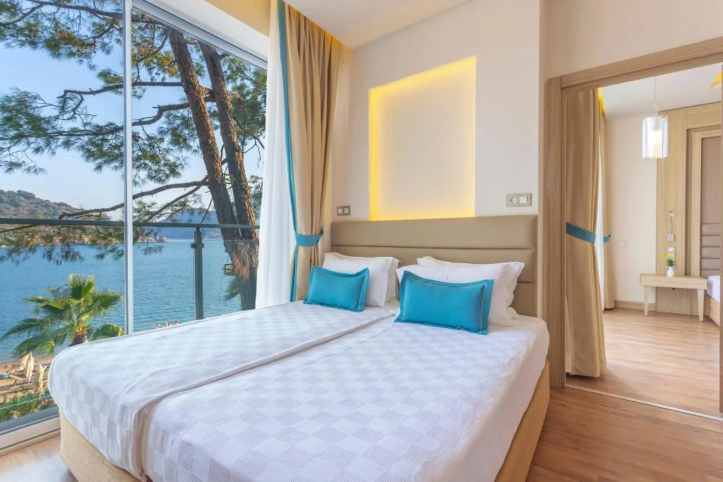 FAMILY ROOM SEA VIEW Room, Orka Lotus Beach Hotel, Dalaman