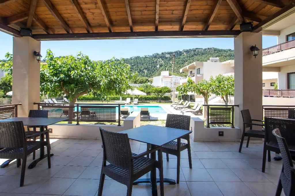 Terrace, Santa Helena Hotel, Rhodes