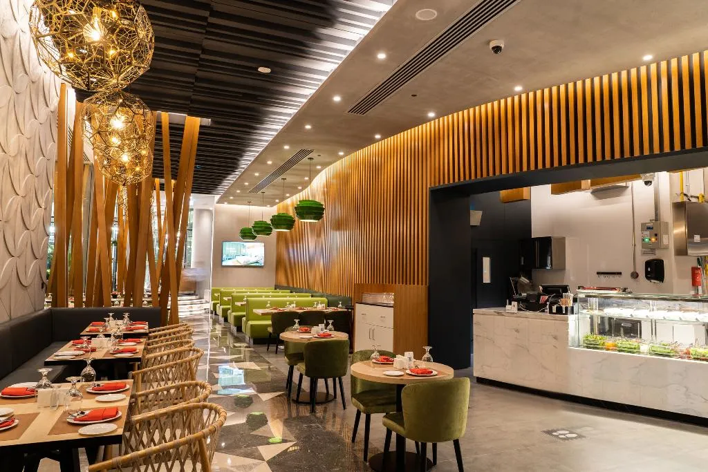 Restaurant, Al Khoory Sky Garden Hotel, Dubai
