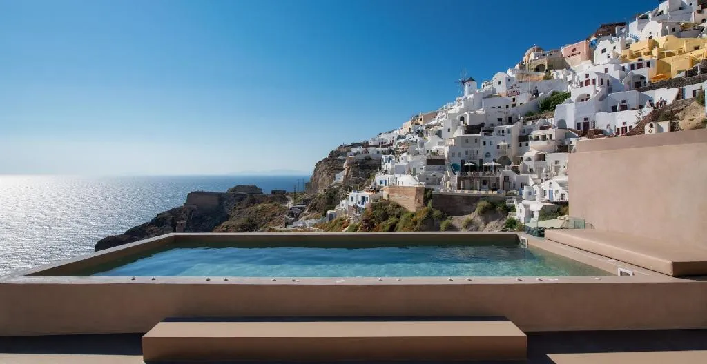General view, Old Castle Oia by Mr and Mrs White, Santorini