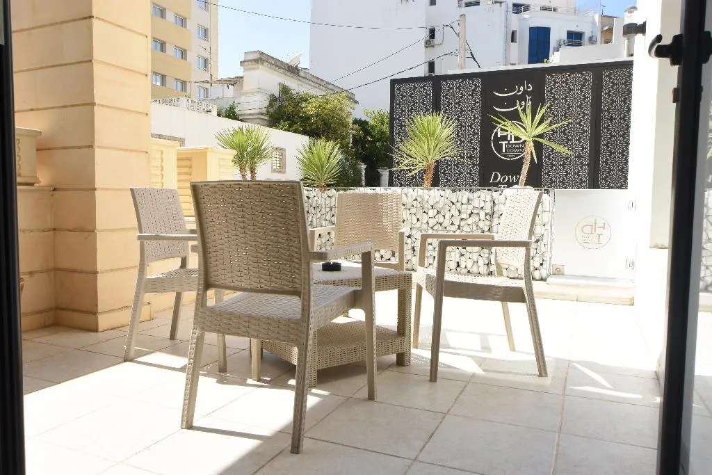 Terrace, Downtown Tunis Hotel, Tunisia