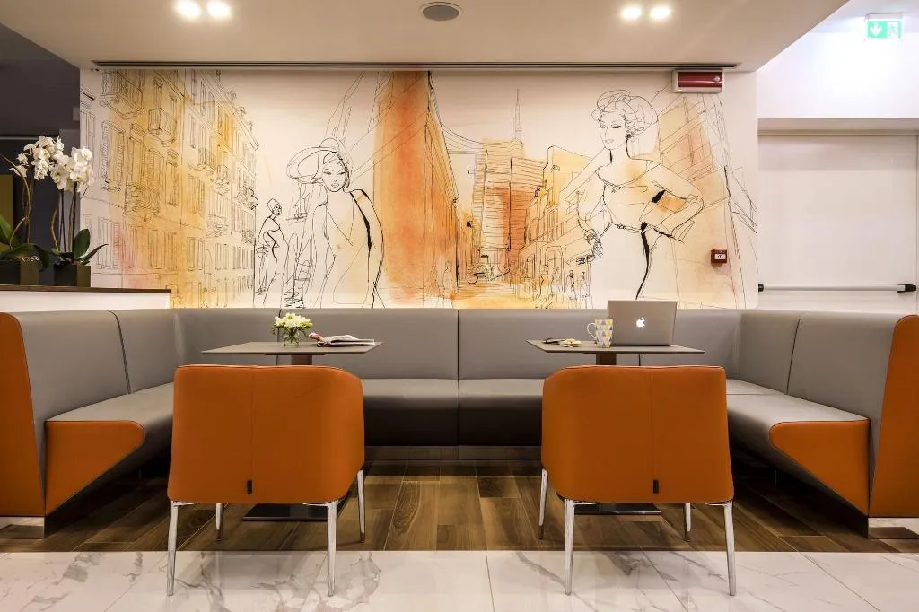 Lobby, 43 Station Hotel, Milan