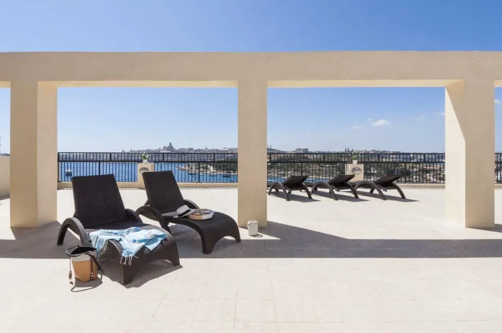 Terrace, Sliema Hotel by ST Hotels, Malta
